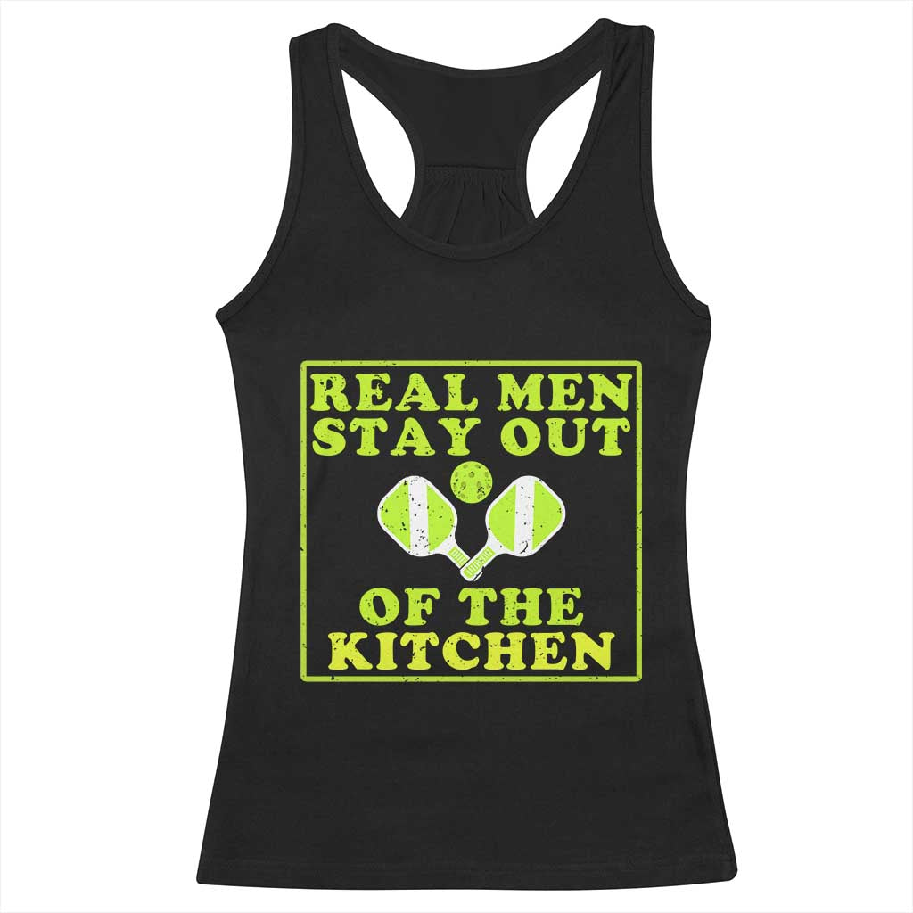 Funny Pickleball Racerback Tank Top Stay Out Of The Kitchen For Men - Wonder Print Shop