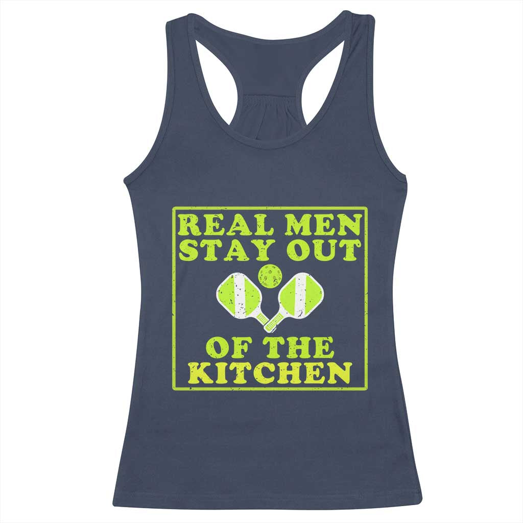 Funny Pickleball Racerback Tank Top Stay Out Of The Kitchen For Men - Wonder Print Shop