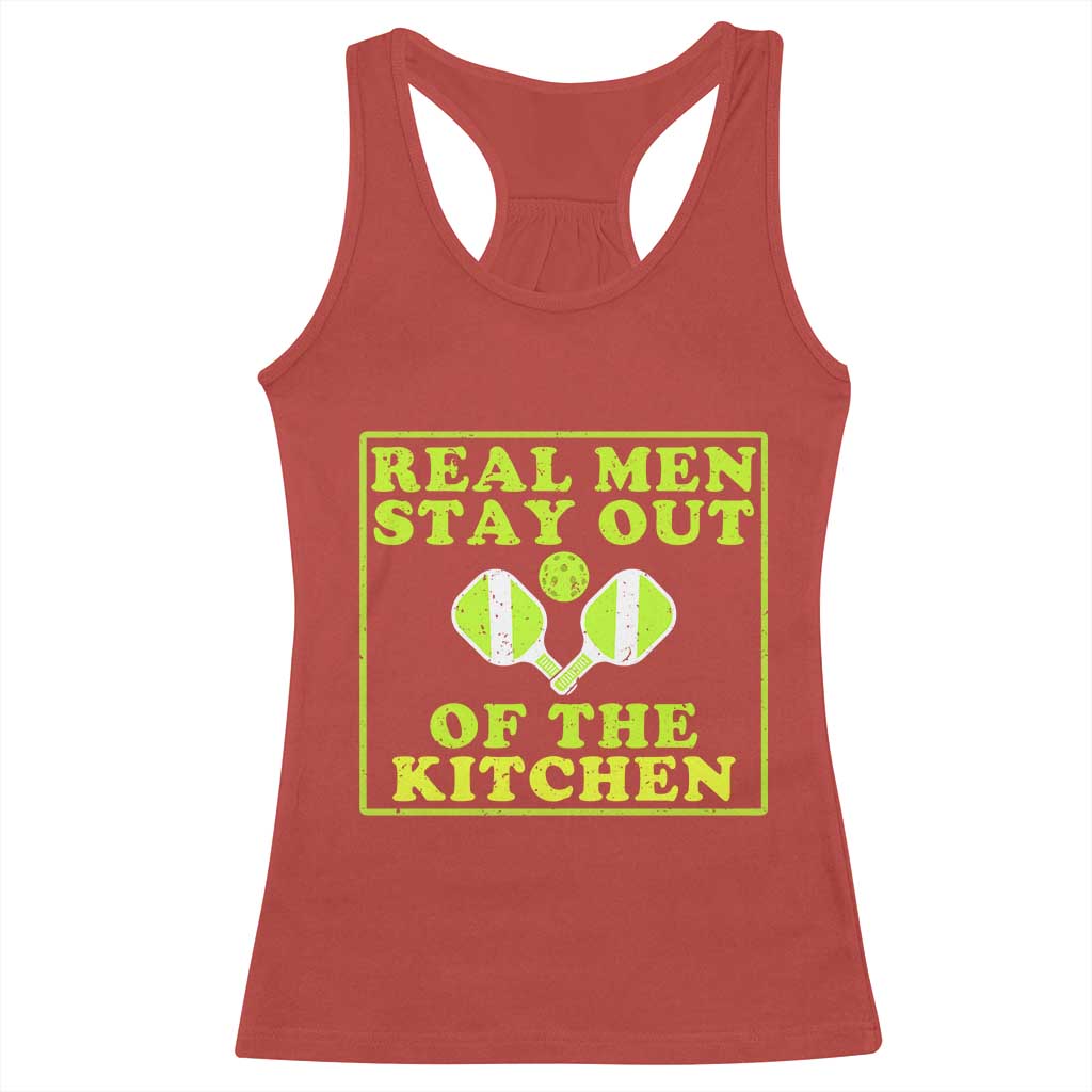 Funny Pickleball Racerback Tank Top Stay Out Of The Kitchen For Men - Wonder Print Shop