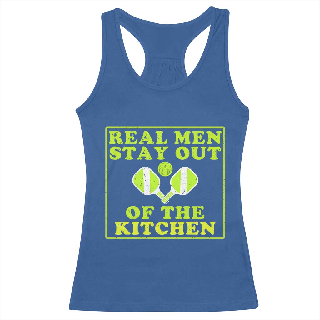 Funny Pickleball Racerback Tank Top Stay Out Of The Kitchen For Men - Wonder Print Shop