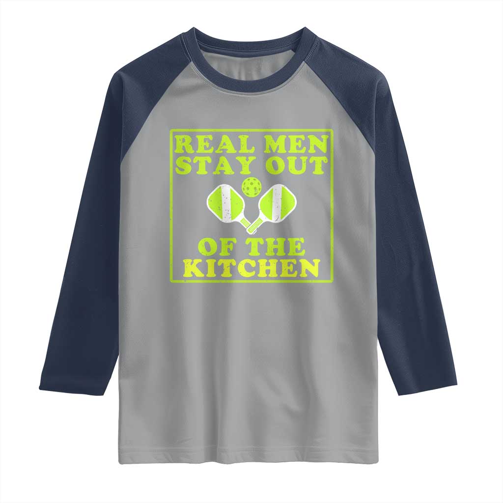 Funny Pickleball Raglan Shirt Stay Out Of The Kitchen For Men - Wonder Print Shop