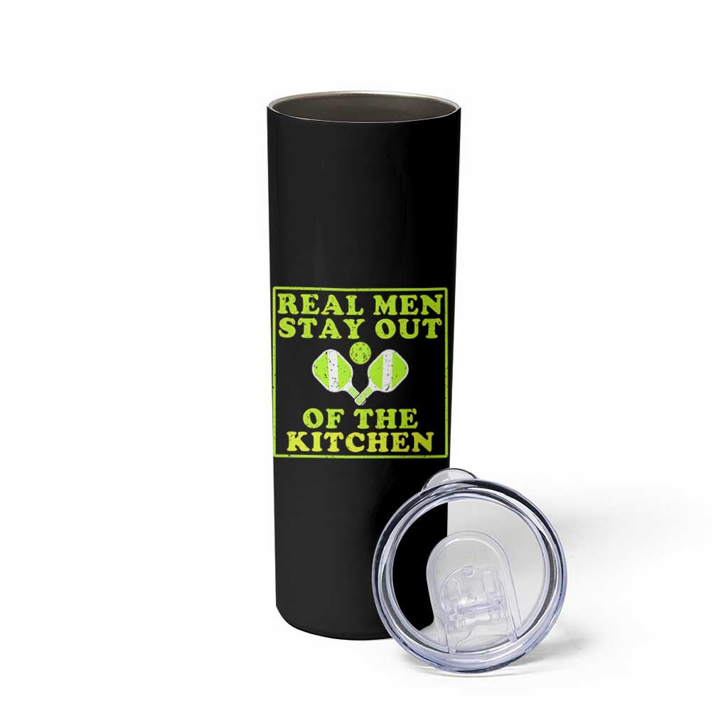 Funny Pickleball Skinny Tumbler Stay Out Of The Kitchen For Men