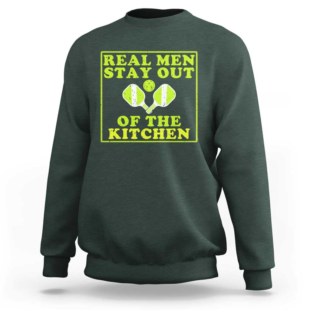 Funny Pickleball Sweatshirt Stay Out Of The Kitchen For Men - Wonder Print Shop