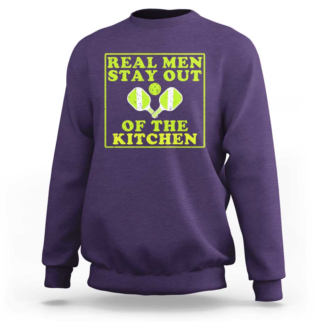 Funny Pickleball Sweatshirt Stay Out Of The Kitchen For Men - Wonder Print Shop