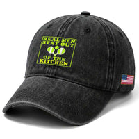 Funny Pickleball Washed Cotton Baseball Cap Stay Out Of The Kitchen For Men