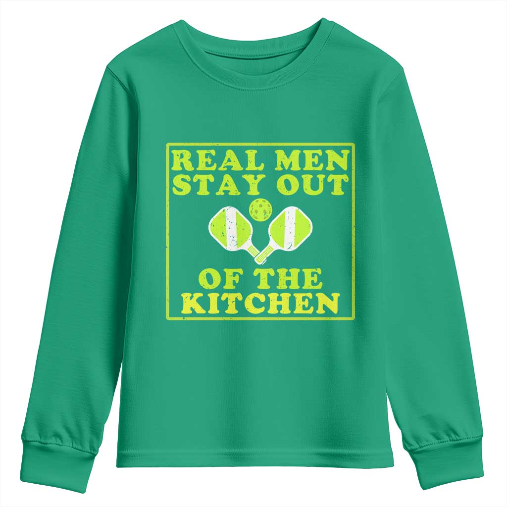 Funny Pickleball Youth Sweatshirt Stay Out Of The Kitchen For Men - Wonder Print Shop