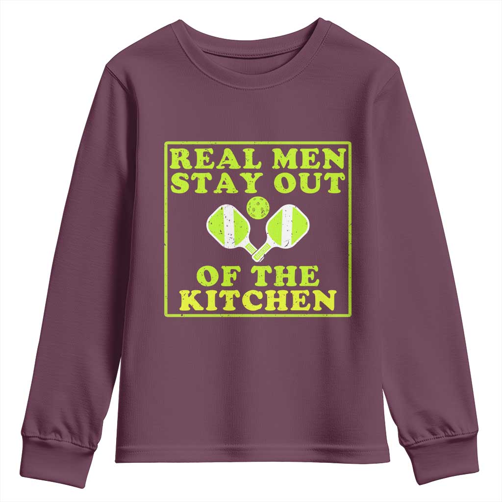 Funny Pickleball Youth Sweatshirt Stay Out Of The Kitchen For Men - Wonder Print Shop
