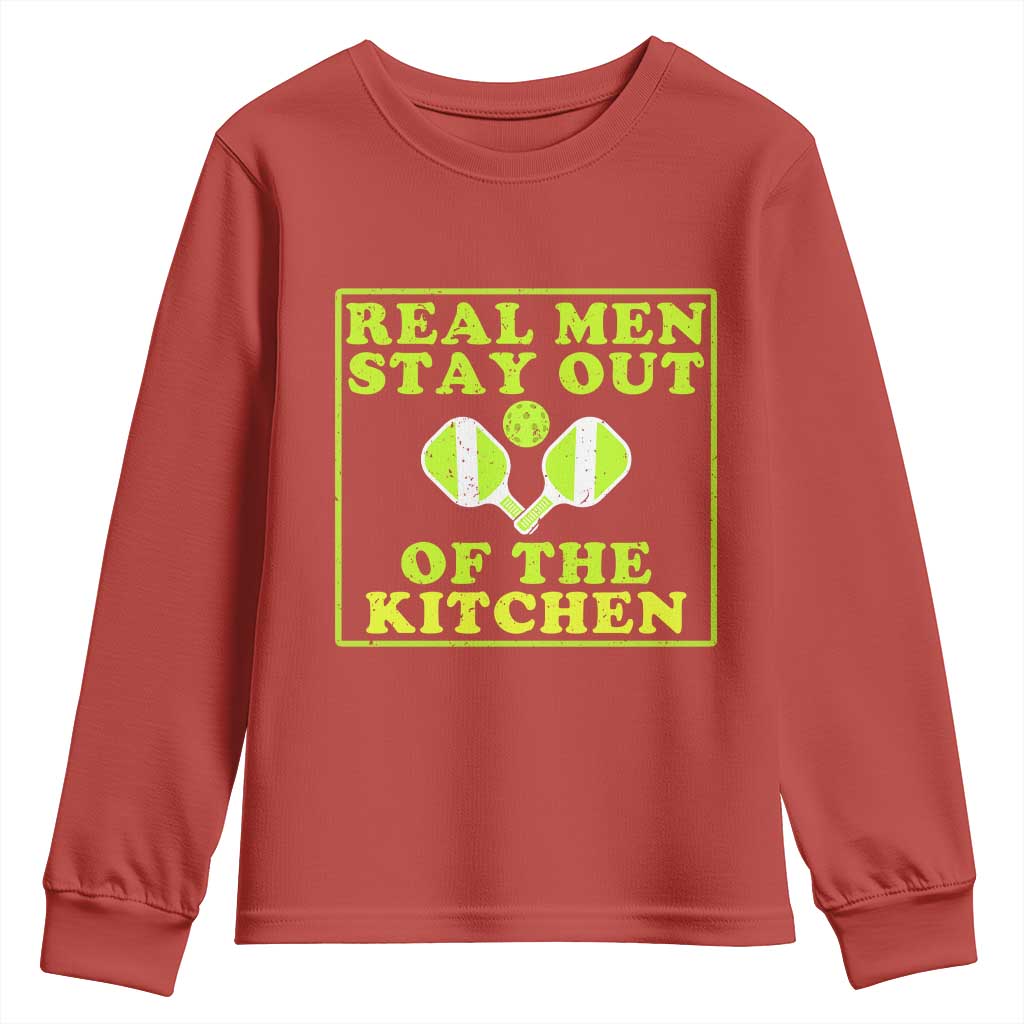 Funny Pickleball Youth Sweatshirt Stay Out Of The Kitchen For Men - Wonder Print Shop
