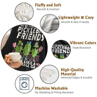 Pickleball Lovers Throw Blanket We Are More Than Just Pickleball Friends - Wonder Print Shop