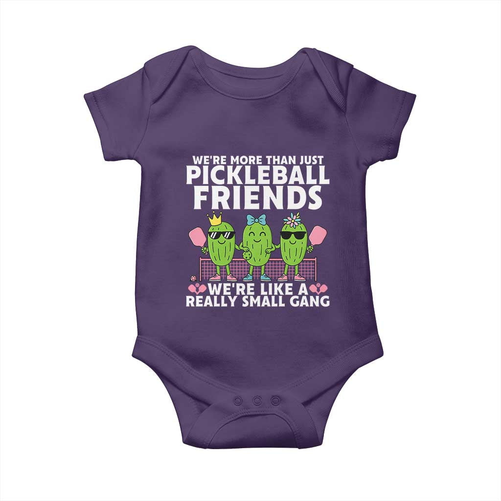 Pickleball Lovers Baby Onesie We Are More Than Just Pickleball Friends - Wonder Print Shop