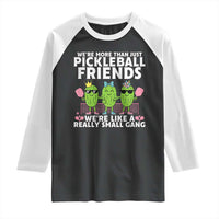 Pickleball Lovers Raglan Shirt We Are More Than Just Pickleball Friends - Wonder Print Shop