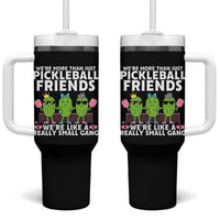 Pickleball Lovers Tumbler With Handle We Are More Than Just Pickleball Friends