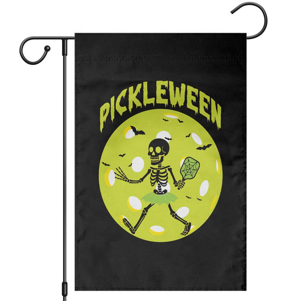 Funny Halloween Pickleball Lovers Garden Flag Pickleween - Wonder Print Shop