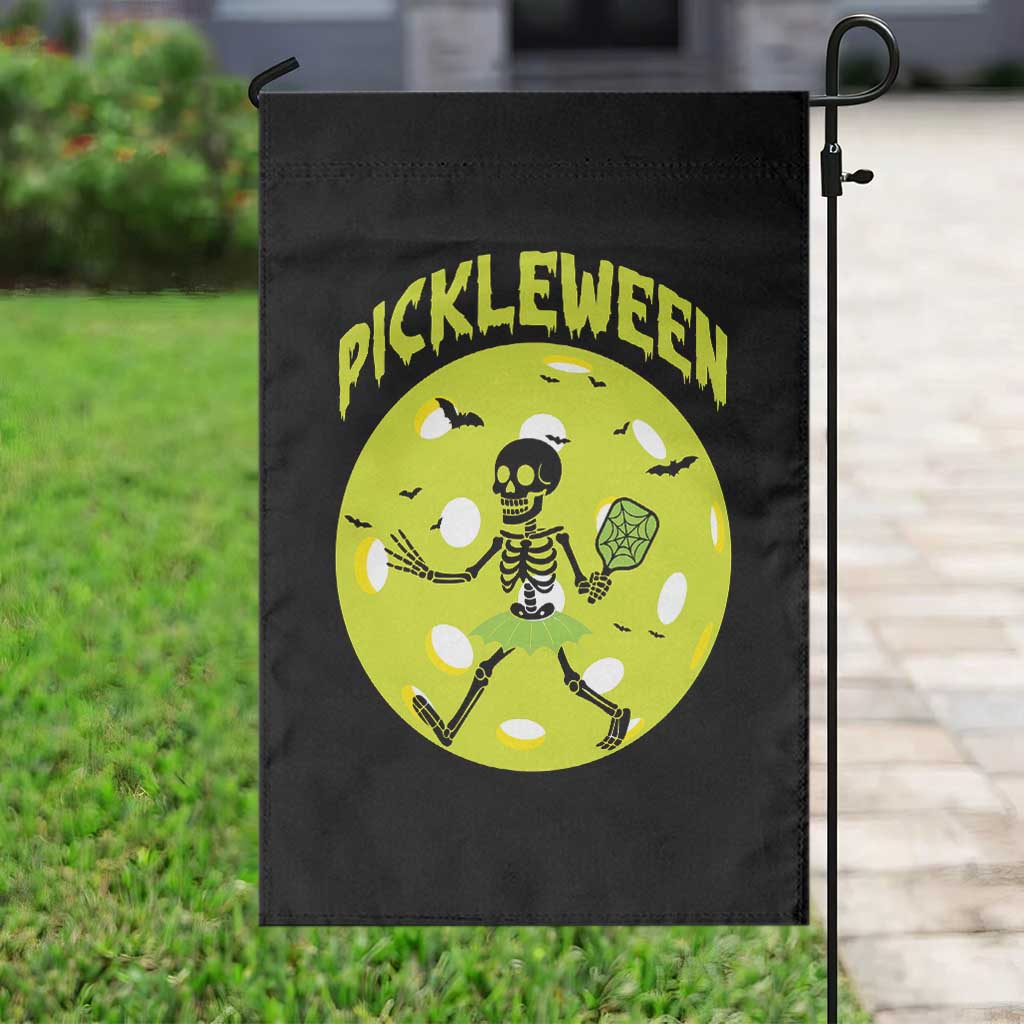 Funny Halloween Pickleball Lovers Garden Flag Pickleween - Wonder Print Shop