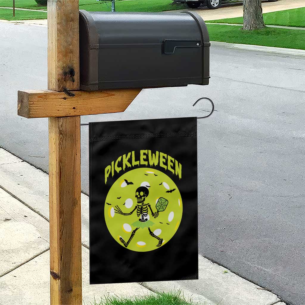Funny Halloween Pickleball Lovers Garden Flag Pickleween - Wonder Print Shop