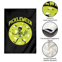 Funny Halloween Pickleball Lovers Garden Flag Pickleween - Wonder Print Shop