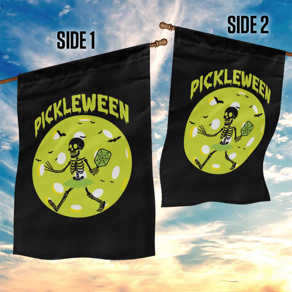 Funny Halloween Pickleball Lovers Garden Flag Pickleween - Wonder Print Shop