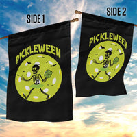 Funny Halloween Pickleball Lovers Garden Flag Pickleween - Wonder Print Shop