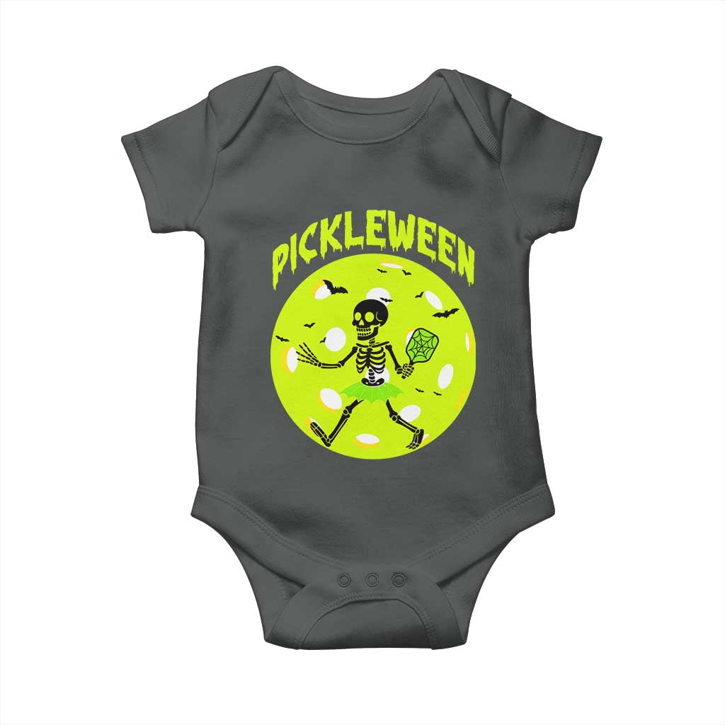 Funny Halloween Pickleball Lovers Baby Onesie Pickleween - Wonder Print Shop