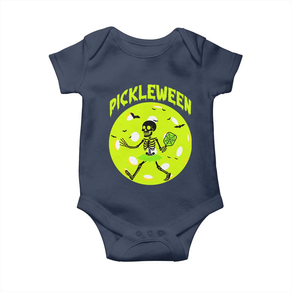 Funny Halloween Pickleball Lovers Baby Onesie Pickleween - Wonder Print Shop
