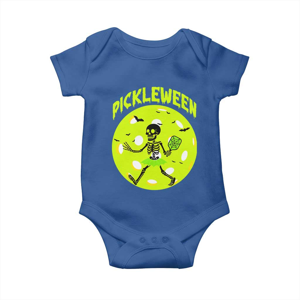 Funny Halloween Pickleball Lovers Baby Onesie Pickleween - Wonder Print Shop