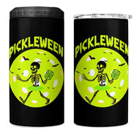 Funny Halloween Pickleball Lovers 4 in 1 Can Cooler Tumbler Pickleween