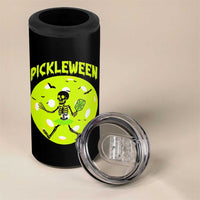 Funny Halloween Pickleball Lovers 4 in 1 Can Cooler Tumbler Pickleween