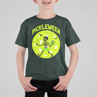 Funny Halloween Pickleball Lovers T Shirt For Kid Pickleween - Wonder Print Shop