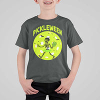 Funny Halloween Pickleball Lovers T Shirt For Kid Pickleween - Wonder Print Shop