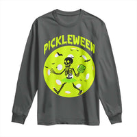 Funny Halloween Pickleball Lovers Long Sleeve Shirt Pickleween - Wonder Print Shop