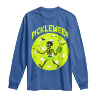 Funny Halloween Pickleball Lovers Long Sleeve Shirt Pickleween - Wonder Print Shop