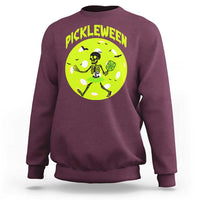 Funny Halloween Pickleball Lovers Sweatshirt Pickleween - Wonder Print Shop
