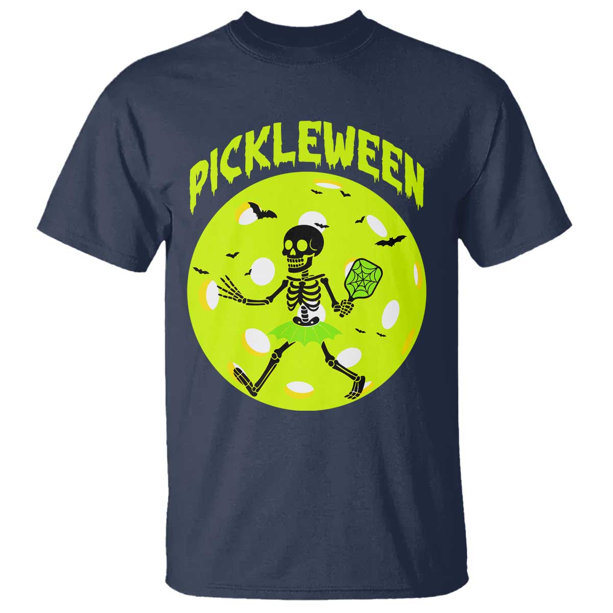 Funny Halloween Pickleball Lovers T Shirt Pickleween - Wonder Print Shop