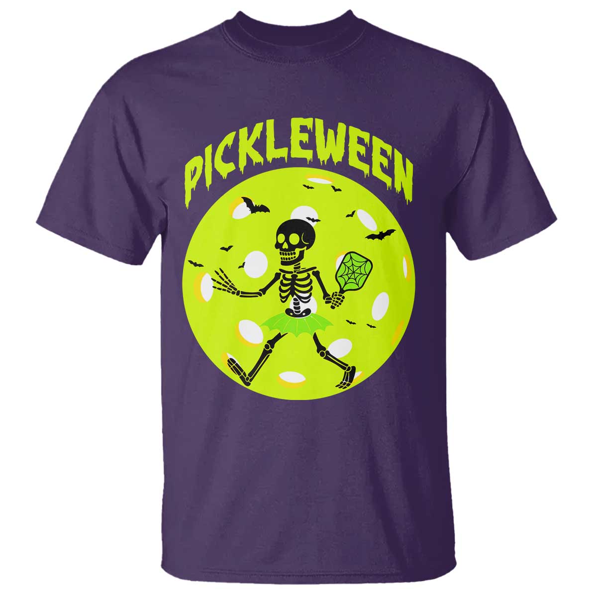 Funny Halloween Pickleball Lovers T Shirt Pickleween - Wonder Print Shop