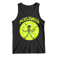 Funny Halloween Pickleball Lovers Tank Top Pickleween - Wonder Print Shop