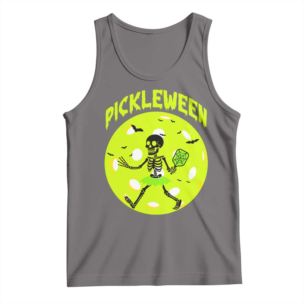 Funny Halloween Pickleball Lovers Tank Top Pickleween - Wonder Print Shop