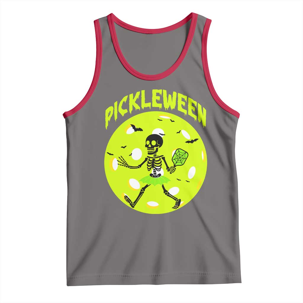 Funny Halloween Pickleball Lovers Tank Top Pickleween - Wonder Print Shop