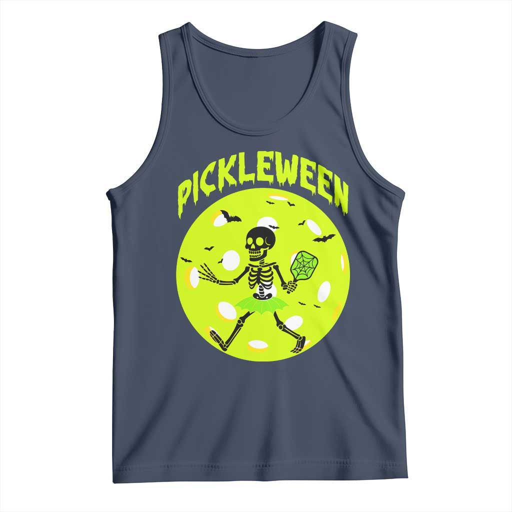 Funny Halloween Pickleball Lovers Tank Top Pickleween - Wonder Print Shop
