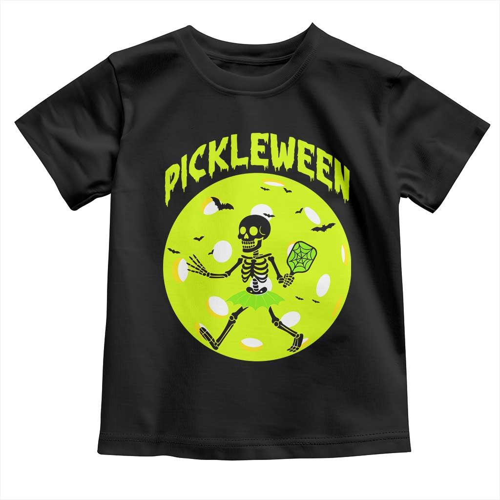 Funny Halloween Pickleball Lovers Toddler T Shirt Pickleween - Wonder Print Shop
