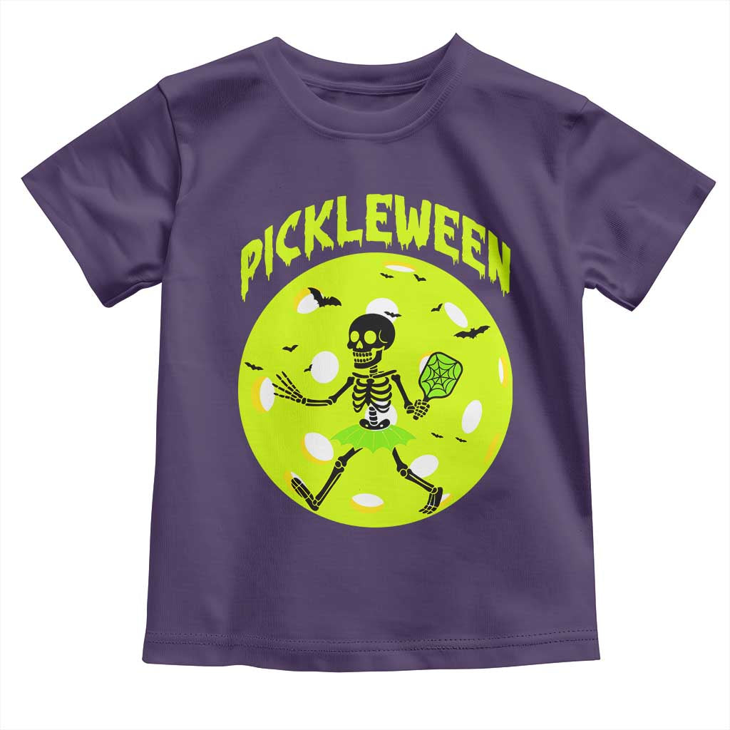 Funny Halloween Pickleball Lovers Toddler T Shirt Pickleween - Wonder Print Shop