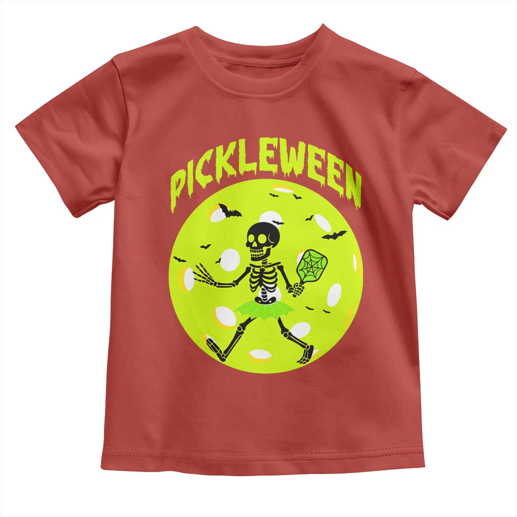 Funny Halloween Pickleball Lovers Toddler T Shirt Pickleween - Wonder Print Shop