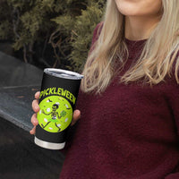 Funny Halloween Pickleball Lovers Tumbler Cup Pickleween