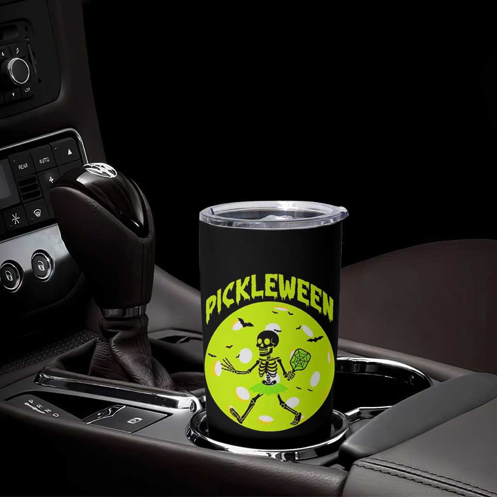 Funny Halloween Pickleball Lovers Tumbler Cup Pickleween