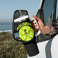 Funny Halloween Pickleball Lovers Tumbler With Handle Pickleween