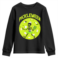 Funny Halloween Pickleball Lovers Youth Sweatshirt Pickleween - Wonder Print Shop
