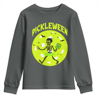 Funny Halloween Pickleball Lovers Youth Sweatshirt Pickleween - Wonder Print Shop