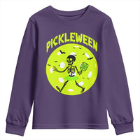 Funny Halloween Pickleball Lovers Youth Sweatshirt Pickleween - Wonder Print Shop