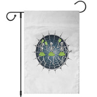 Funny Dancing Skeletons Garden Flag Pickleball Halloween Gift - Wonder Print Shop