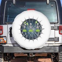 Funny Dancing Skeletons Spare Tire Cover Pickleball Halloween Gift - Wonder Print Shop