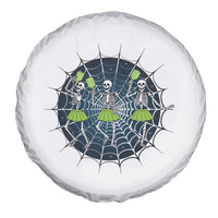 Funny Dancing Skeletons Spare Tire Cover Pickleball Halloween Gift - Wonder Print Shop